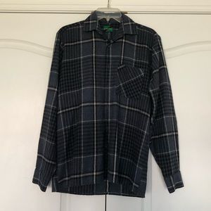 Plaid Gray Blue Flannel